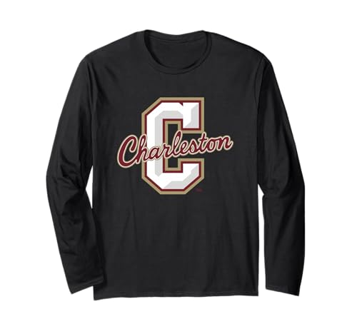 Charleston Cougars Icon Logo Officially Licensed Long Sleeve T-Shirt