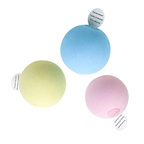 Balacoo 3 peças de brinquedo de espuma vinílica acetinada para gatos e gatos para ambientes internos