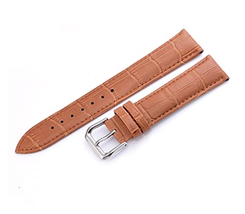 VISIYUBL Bande en cuir noir Fit for Fossil Women Sport Charter HEURE Fit for Gen 3 4Q Venture HEURE Sangle de montre de résistance goutte durable de mode Brown (Color : 2, Size : Gen4 Q Venture HR)