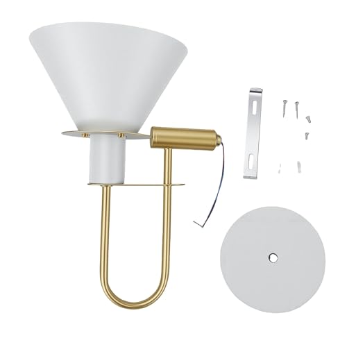 Aplique de Pared de Hierro Blanco E26 para Baño y Tocador 6