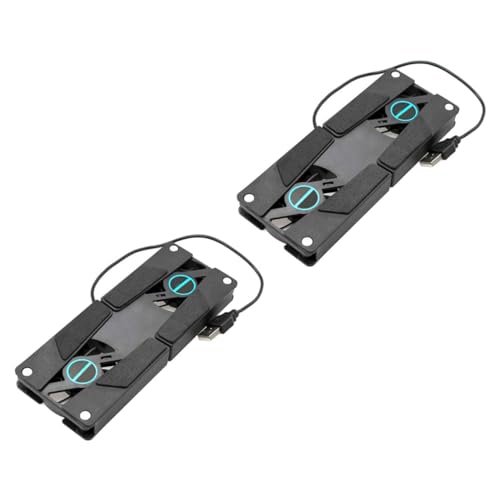 Base para laptop con ventiladores USB plegable negra miniatura 7