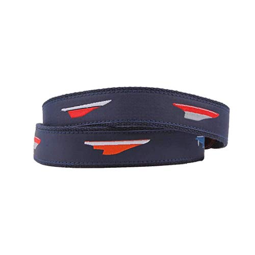 COUNTRY CLUB PREP 12 Metres Boats Leather Tab Belt in Navy2