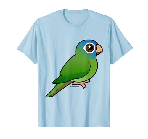 Cute Cartoon Blue-crowned Conure Birdorable Parakeet Bird T-Shirt