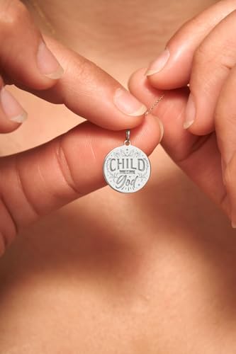Collier enfant de Dieu en argent sterling 925 de haute qualité pour look unisexe - 3