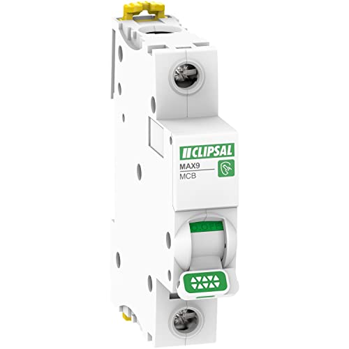 Clipsal MAX9 240/415V 6000A 25A 1 Pole C Curve Miniature Circuit Breaker