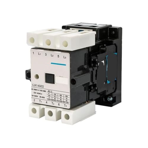 Contactor eléctrico CJX1-63/22 que soluciona los cortes por sobrecarga en motores de 380V