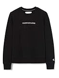  Calvin Klein Jeans Damen Shrunken Institutional GMD Cn Pullover, Black, L