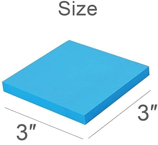 Image of 400 Sheets (5 Mix Color * 80 Sheets Each Color) Fluorescent Paper Self Adhesive Memo Pad Sticky Notes Bookmark Point It Marker Memo Sticker, Multicolor