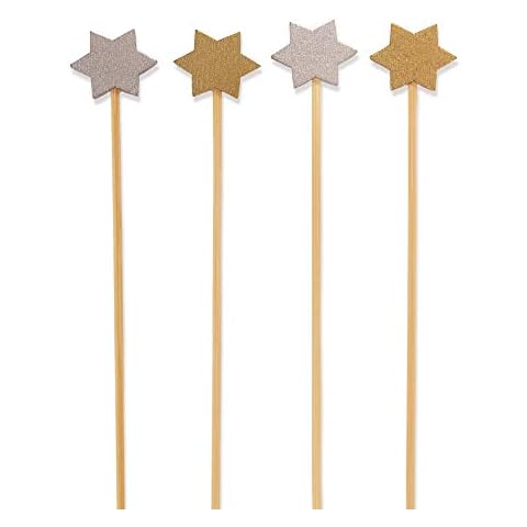 BambooMN Holiday Star Bamboo Picks - 100pcs Cover