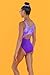 Destira Dreamscape Gymnastic Leotards for Girls, Hologram Foil Design on Purple Split-Back Style, Child Medium (8)