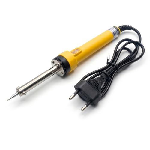 Image of Witty Fox Soldering Iron 60W with EU Plug for Electronics Repair, Wiring, PCB Work, DIY Projects & Home Use | Fast Heating Electric Soldering Iron for Circuit, Cable & Hobby Use