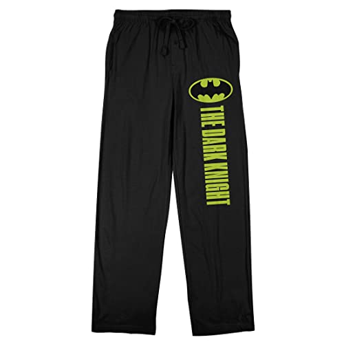 Bioworld Batman The Dark Knight Movie Logo Men's Black Drawstring Sleep Pants