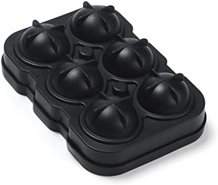 6 Holes Ice Cube Maker Ball Silicone 4 Color Round Bar Whiskey Ice Kids and Adults (D) (A)