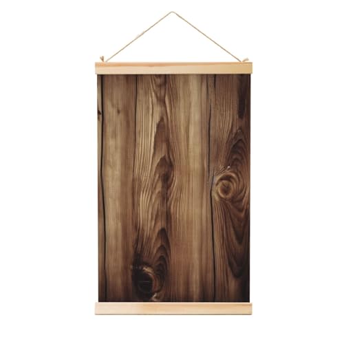Peinture murale en bois grand format pour habiller un mur vide sans perçage lourd