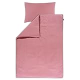  Alvi Bettwäsche Mull für Kinderbett mit Knopf Fox Glove Berry 100x135 cm  401291012