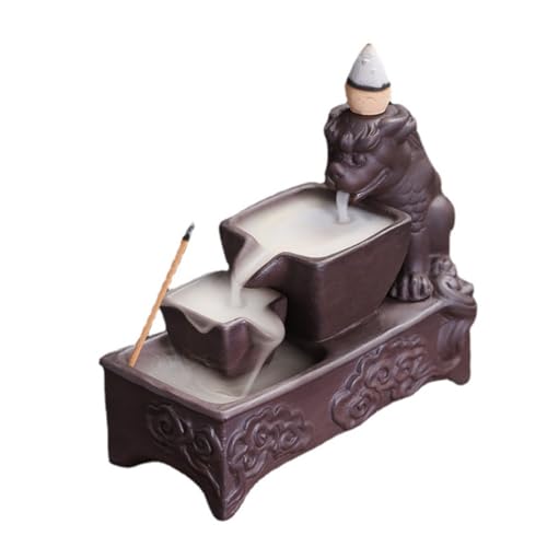 Brûleur d'encens à refoulement cascade pour bureau et méditation - 2