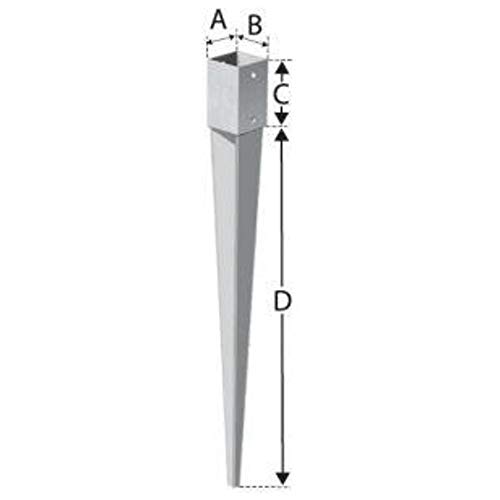 Preisvergleich Produktbild Einschlagbodenhülsen 50x50x750 EAN