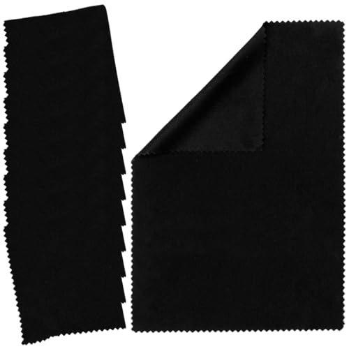 OQKAHIV Juego de 10 paños de microfibra premium negros sin pelusa para limpiar gafas, lentes,...