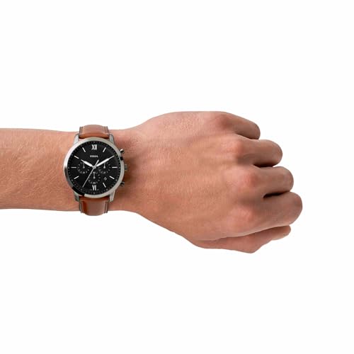 Fossil Neutra Watch for Men, Quartz Chronograph Movement with Leather Strap