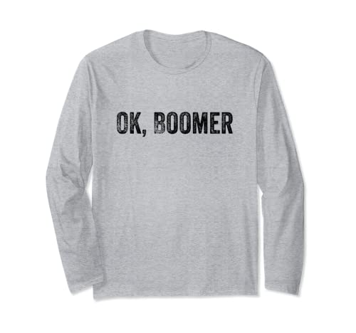 Ok Boomer camicia per uomo donna | Funny Millennial Boomer Meme Maglia a Manica