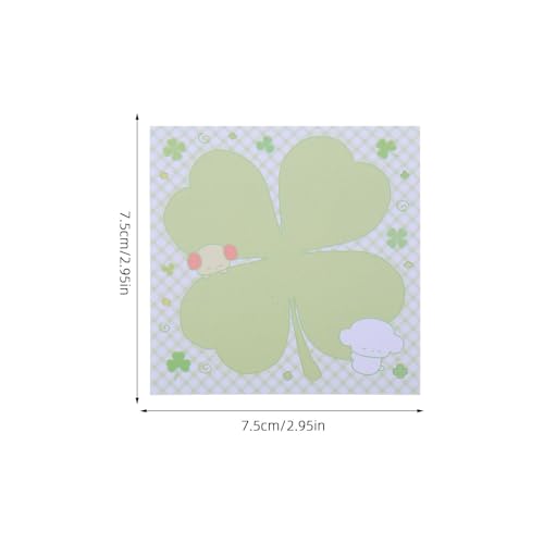 Blocs-notes trèfle Saint-Patrick lot de 30 post-it notes mini mémo adhésif école - 6
