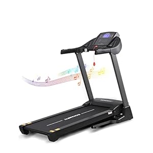 ECHANFIT 15% Auto Incline Treadmill with Bluetooth Speaker, 20″ Wide, 3.0 HP Max 10 MPH Speed 15 Preset Programs and LCD Display, Electric Running Machine for Home Use and Free App Compatible