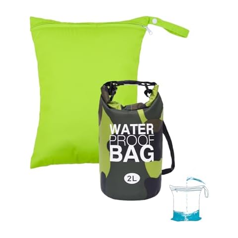 babygoal Waterproof Wet Bag and Dry Bag, Roll Top Waterproof 2L Backpack Sack for Travel,Swimming,Kayaking, Beach, Rafting, Boating, Hiking, Camping and Fishing 2WLL03-B Cover