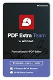 PDF Extra Team | PDF Konverter: Dokumente erstellen, bearbeiten, signieren | 6 Benutzer / 1 Jahreslizenz für Windows