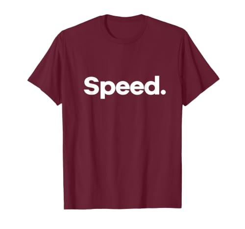 that Says Speed T-Shirt, Men, Burgundy, XX-Large