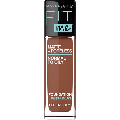 Maybelline Fit Me Matte + Poreless Liquid Oil-Free Foundation Makeup, Nutmeg, 1 Fl; Oz #TOP1