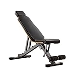 Hantelbank for Zuhause, klappbar, 7-fach verstellbare Rückenlehne, for Sit-ups, Beincurls und Krafttraining