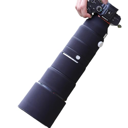 CHASING BIRDS Camouflage Waterproof Lens Coat for Sony FE 200-600mm F5.6-6.3 G OSS Rainproof Lens Protective Cover (Classic Black, with 2.0X TC (SEL20TC))