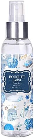 Bouquet Garni Body Mist Clean Fragrance - Vitamin E Long Lasting Deep Moisturizing Fragrance Body Spray for Women - Citrus Acid Removing Dead Skin Cells Low Irritation with Safe Ingredients 4.9 Fl Oz