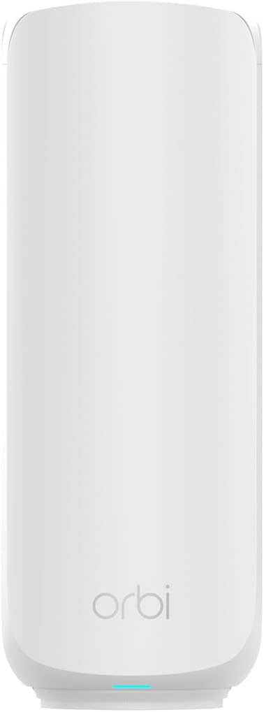 NETGEAR Orbi 370 Series (RBE370) Dual-Band WiFi 7 Mesh Network Add-on Satellite – Works with RBE372, RBE373, RBE374, Security Features, 5 Gbps, Adds Coverage up to 2,000 sq. ft., BE5000