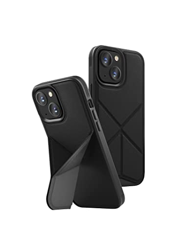 Uniq TRANSFORMA - Coque de Protection Anti-Choc avec Support Réglable (iPhone 13 Pro, Black)