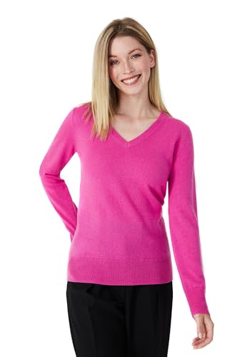 Image of Style Republic Women's 100% Pure Cashmere V-Neck Pullover Sweater | Lightweight Tops, Ultra Soft Feel, Naturally Breathe, Easy Layering, All Day Comfort Wear, Easy Care, Hand Wash Only