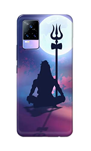 Image of Printed Hard Back Cover Case for Vivo Y73 | Vivo V21e 4G Back Cover (Lord Shiva) -1302
