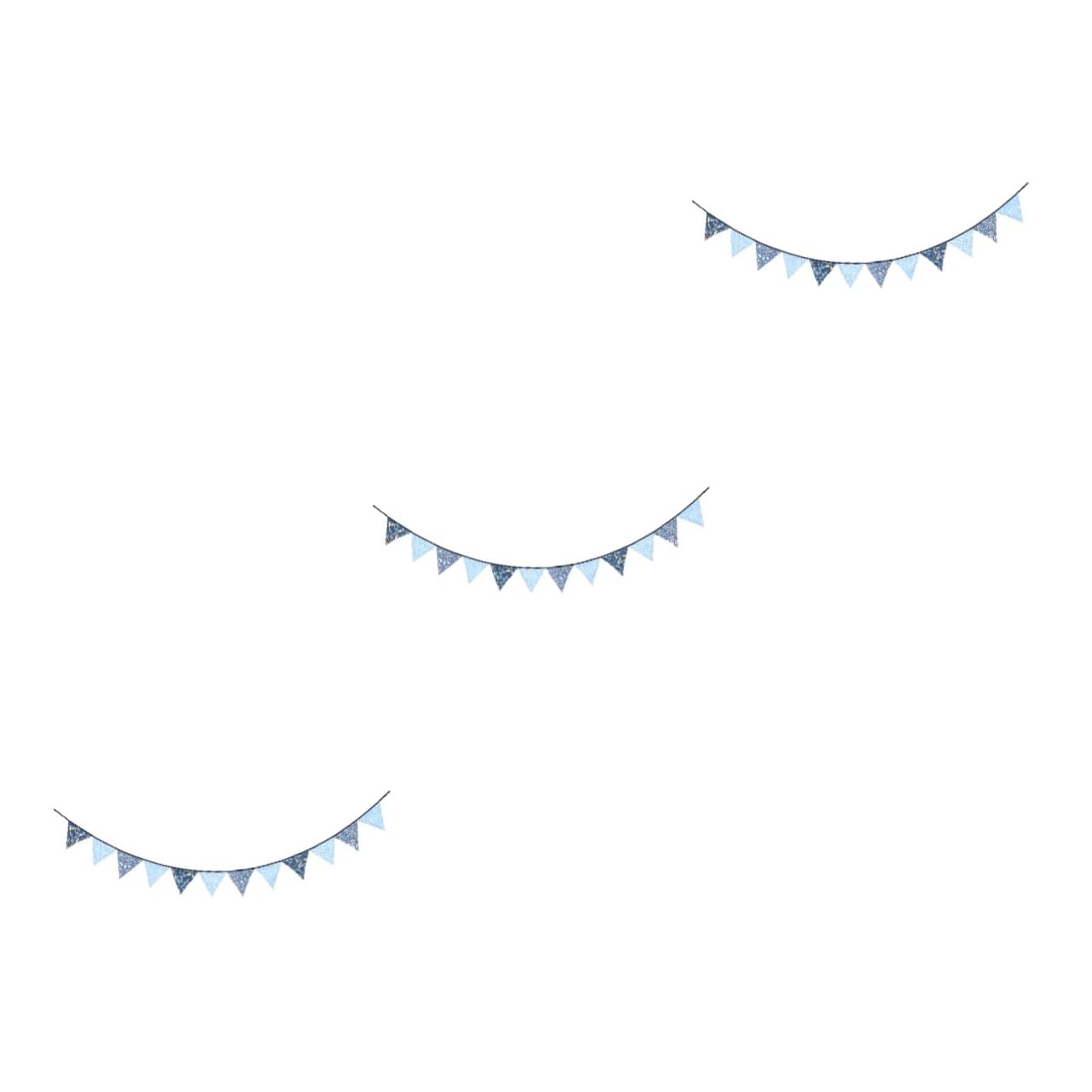Alipis 3 Pezzi Bandiere Decorative Triangolari per Feste per Decorare e Americano Facili da Appendere Casa o All Aperto
