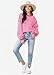 Womens Sweaters Fall 2026 Fashion Long Sleeve Color Block Oversized Sweater Trendy Casual Crew Neck Knitted Tops Pullover,Pink,X-Large