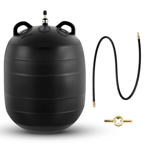 Image of Glooglitter 8 Inch Inflatable Pipe Plug Sewer Test Plug Rubber Plumbing Test Balloon Ball for Sewage Pipeline Inspection (with 39.37 Rubber Extension Hose)