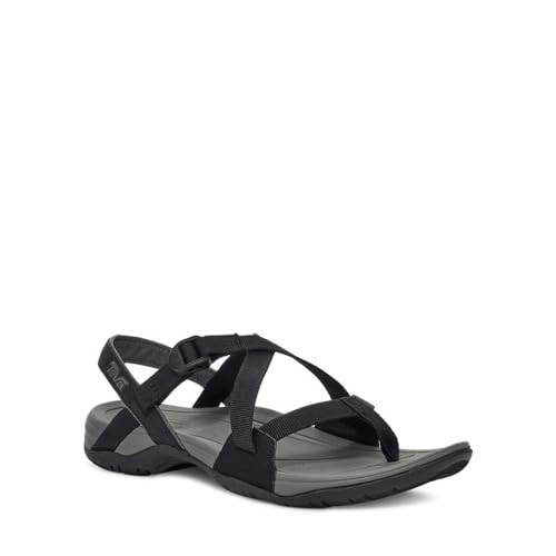 Teva Women's Open Toe Sandals Flat, Black, 5 by Teva - Used condition - Image 2