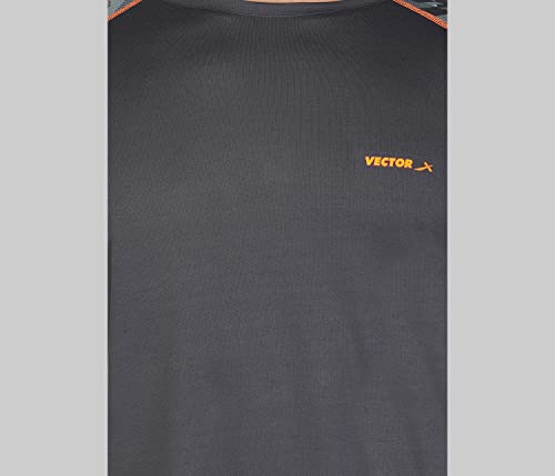 Image of Vector X VTD-008-B Running T-Shirt, (Grey /Orange)