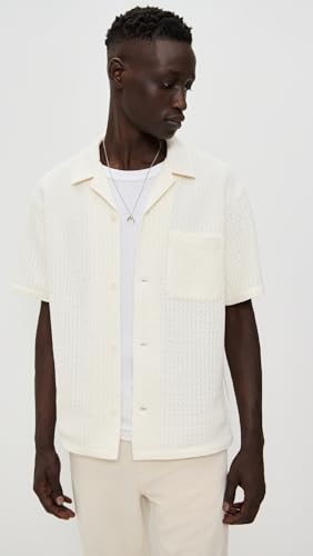 FRAME Men's Open Weave Short Sleeve Shirt2