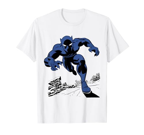 T-shirt Black Panther Marvel retro comic art le cadeau parfait pour collectionneur
