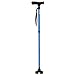 VEVOR Walking Cane for Man Woman, Folding Walking Stick with 8-Level Adjustable Height and 4-Pronged Pivoting Base, Lightweight & Portable Aluminum Mobility Aid for Senior Adult, 250LBS Loading (Blue)