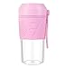 Osobisty blender do koktajli i koktajli, 400ml osobistego rozmiaru blendera, sok owocowy, kubki mleczne z kubkiem podróżnym i zewnętrzną pokrywą, do domu, biura, sportu, podróży, na zewnątrz,Pink