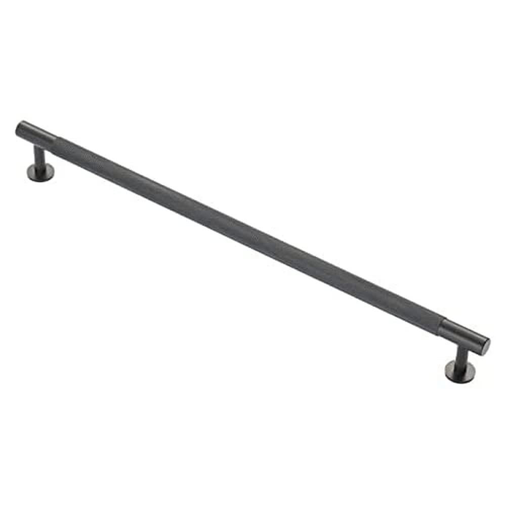 Carlisle Brass Matt Black Knurled Pull Handle – 320Mm Antique Brass Cupboard & Drawer Handle
