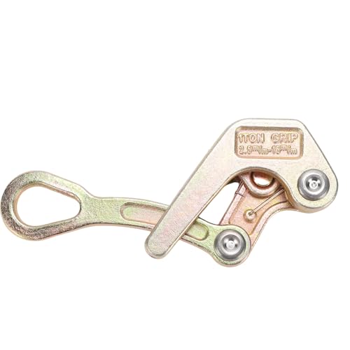 Candeon Pinza per Cavo in Acciaio 1 Tonnellata, 2204 Libbre Pinza per Cavo Pinza per Cavo Estrattore per Fune Tenditore per Fune Strumento di Serraggio per Impugnatura per Fune 1/10 di