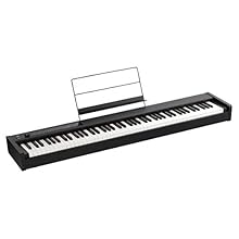 The playing feel of a grand piano, on stage or in your room for pianists and keyboardists of any genre. Japanese made high quality 88 Key RH3 real weighted graded hammer action keyboard with touch control Thirty high quality sounds using cutting edge...