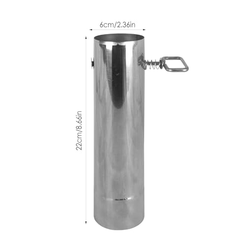 Holzofenrohre- gerades Kaminrohr für den Außenbereich, Camping- und Wanderöfen | Verbrühschutzrohre, verstellbare Edelstahl- Campingofenrohre, Ofenrohr- Holzöfen zum Heizen des Hauses-5